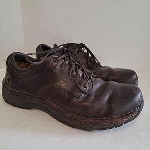 Red Wing Shoes Mens 10 Stitchmax 8704 Brown Leather Soft Toe Lace-Up Work Oxford